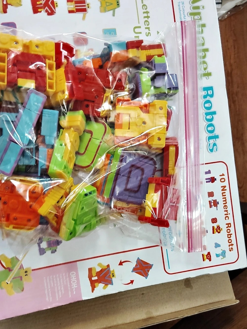 Alphabet Robots Transformable Letters Learning Toy Set Multicolor - Picture 5 of 6